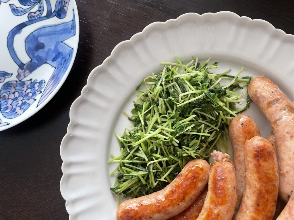 コウケンテツさんのレシピ「豆苗の塩炒め」を40代主婦が作ってみた写真