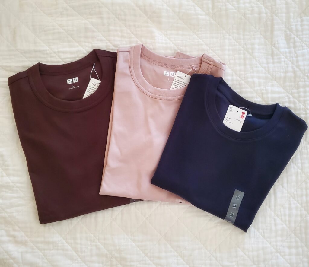 【ユニクロ】クルーネックT、ミニT