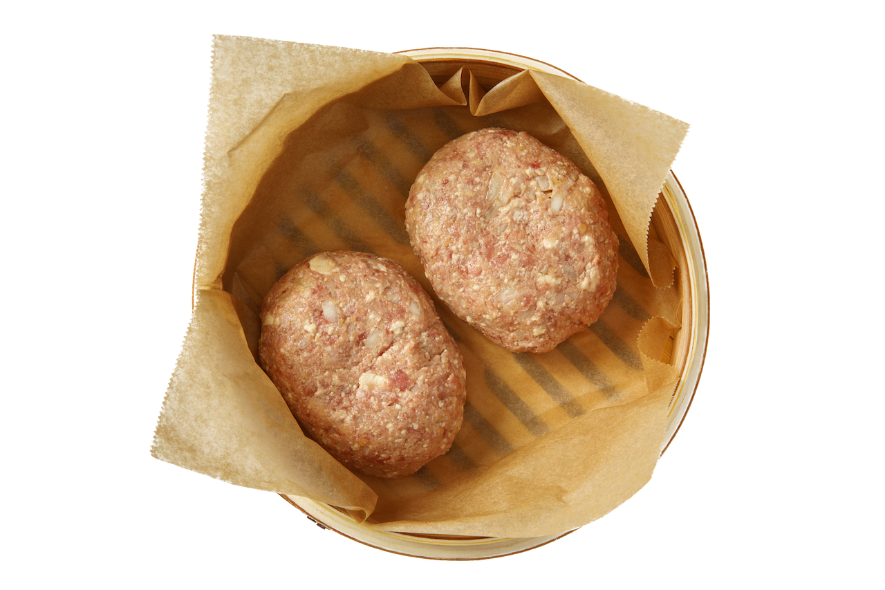 せいろハンバーグを蒸す前