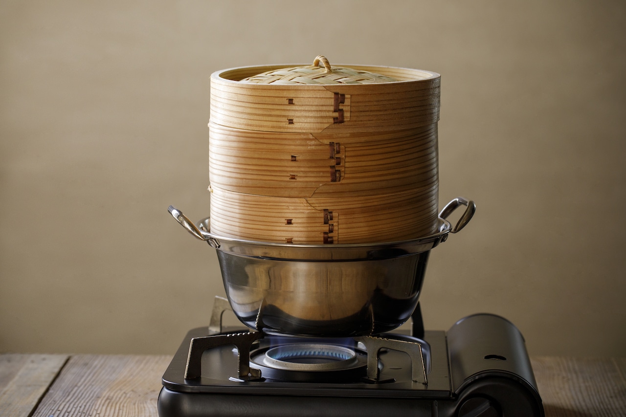 せいろを空蒸し