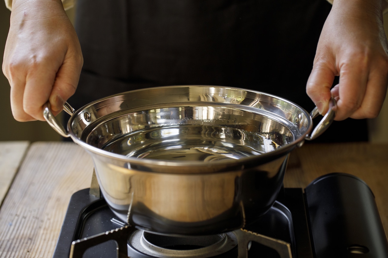 せいろの使い方　お湯を沸かす