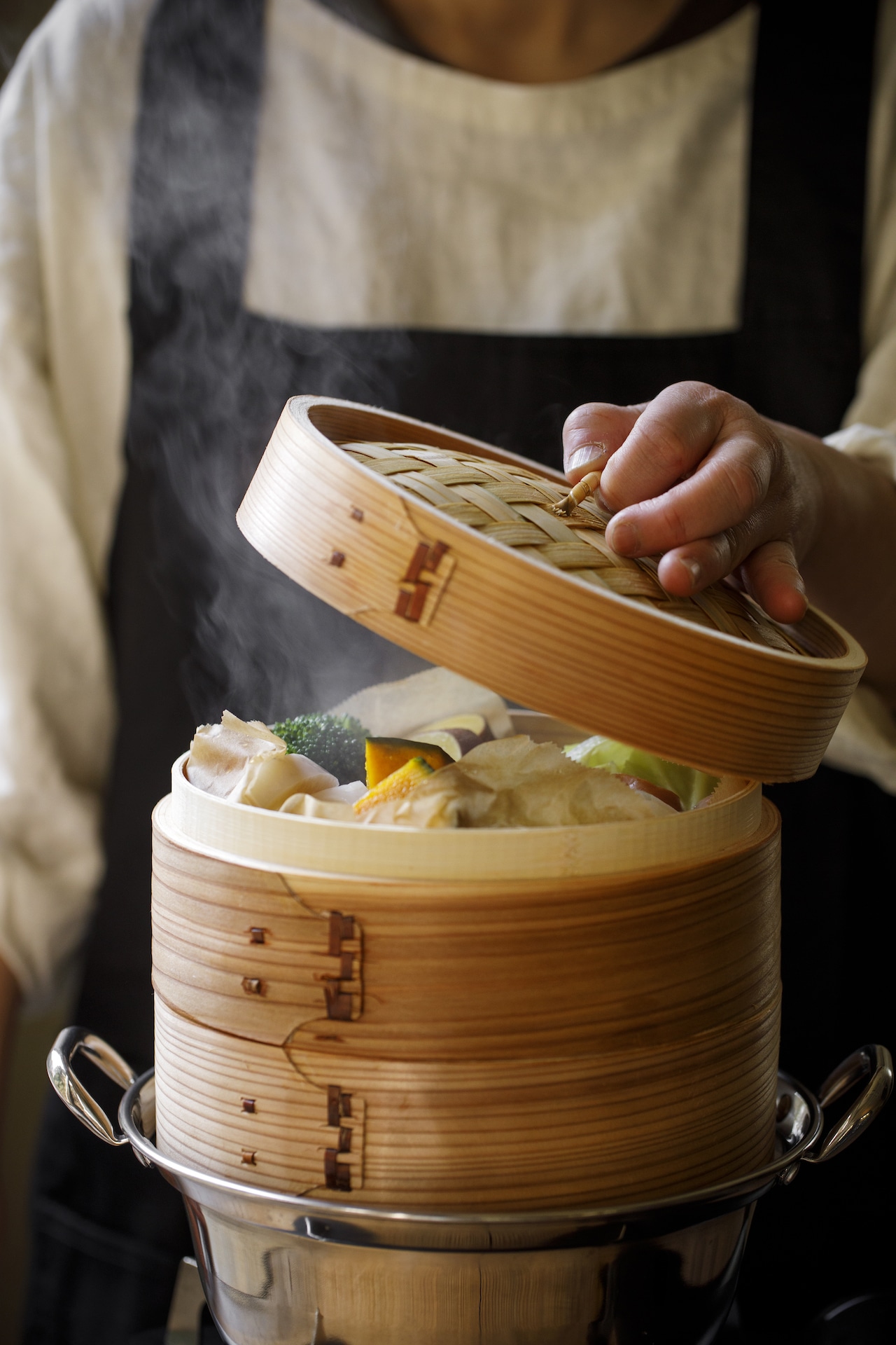 らむさんとせいろ蒸し料理