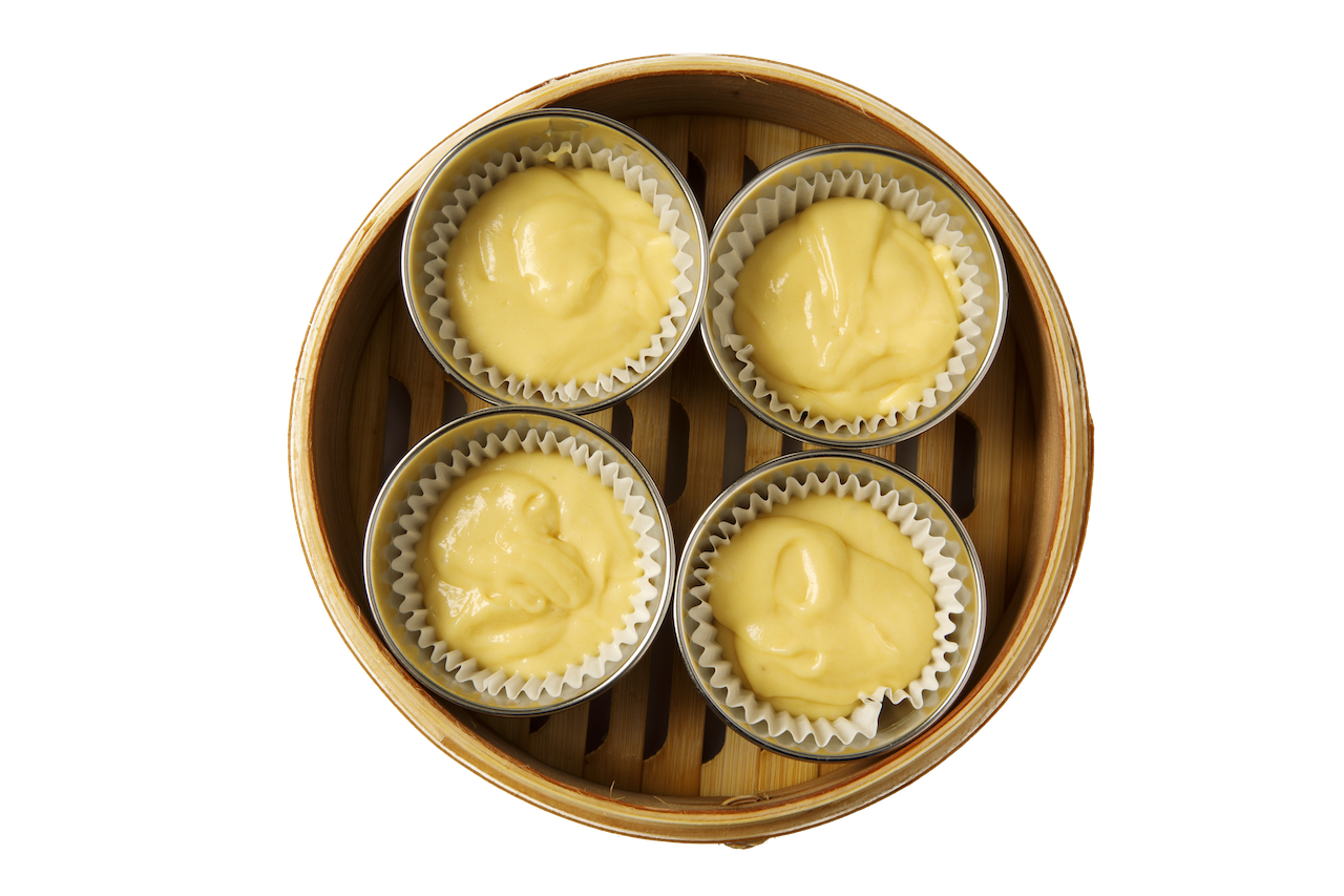 ほんのり甘い蒸しパンを蒸す前