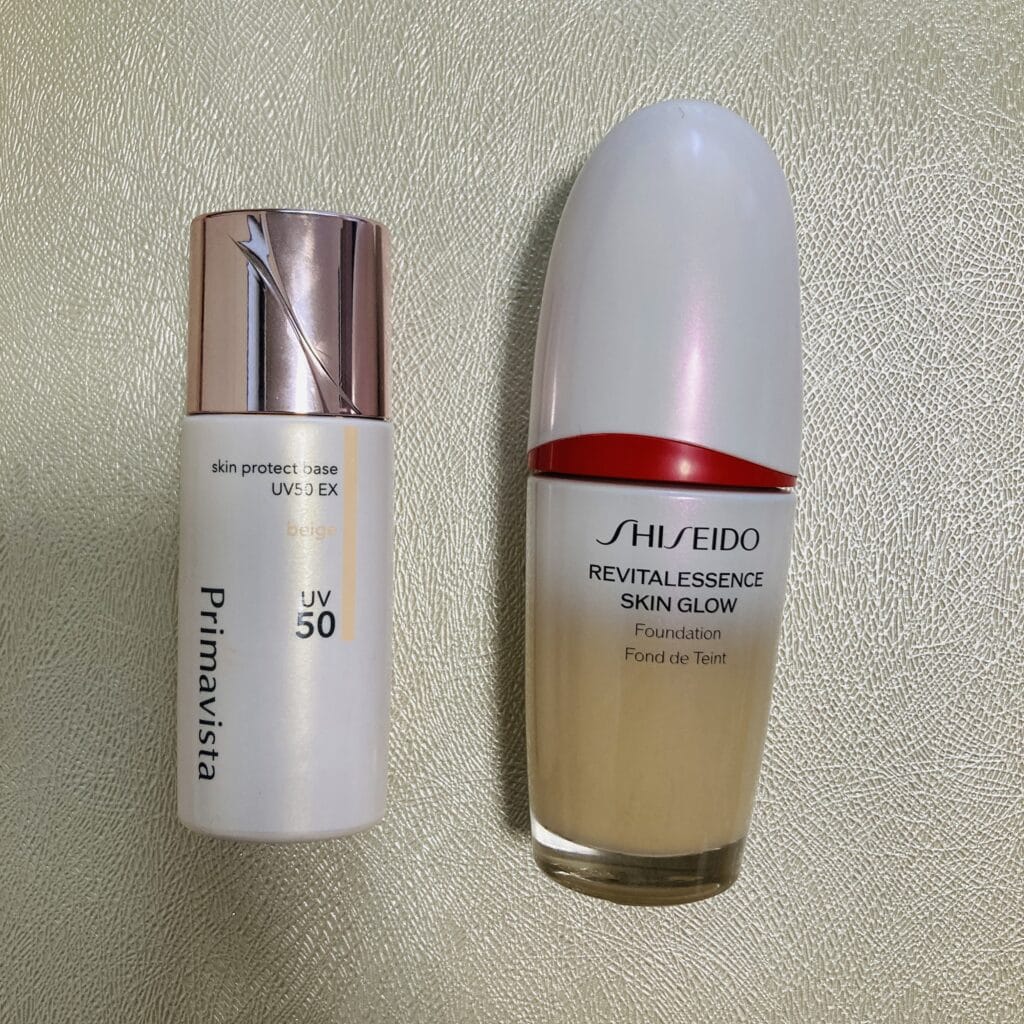 プリマヴィスタ　SHISEIDO　下地とリキッドファンデーション