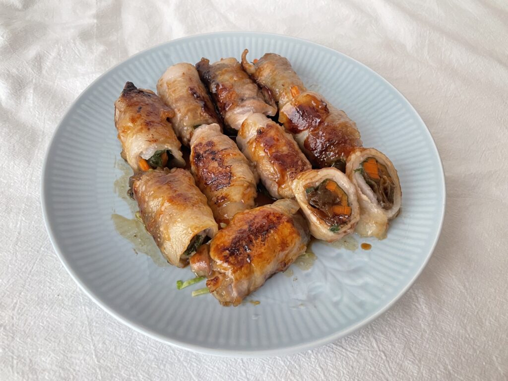 豚肉の梅巻き
