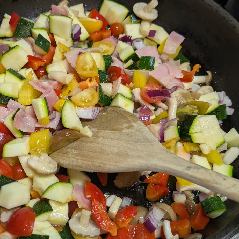 カラフル野菜　お気に入りのへら　下準備
