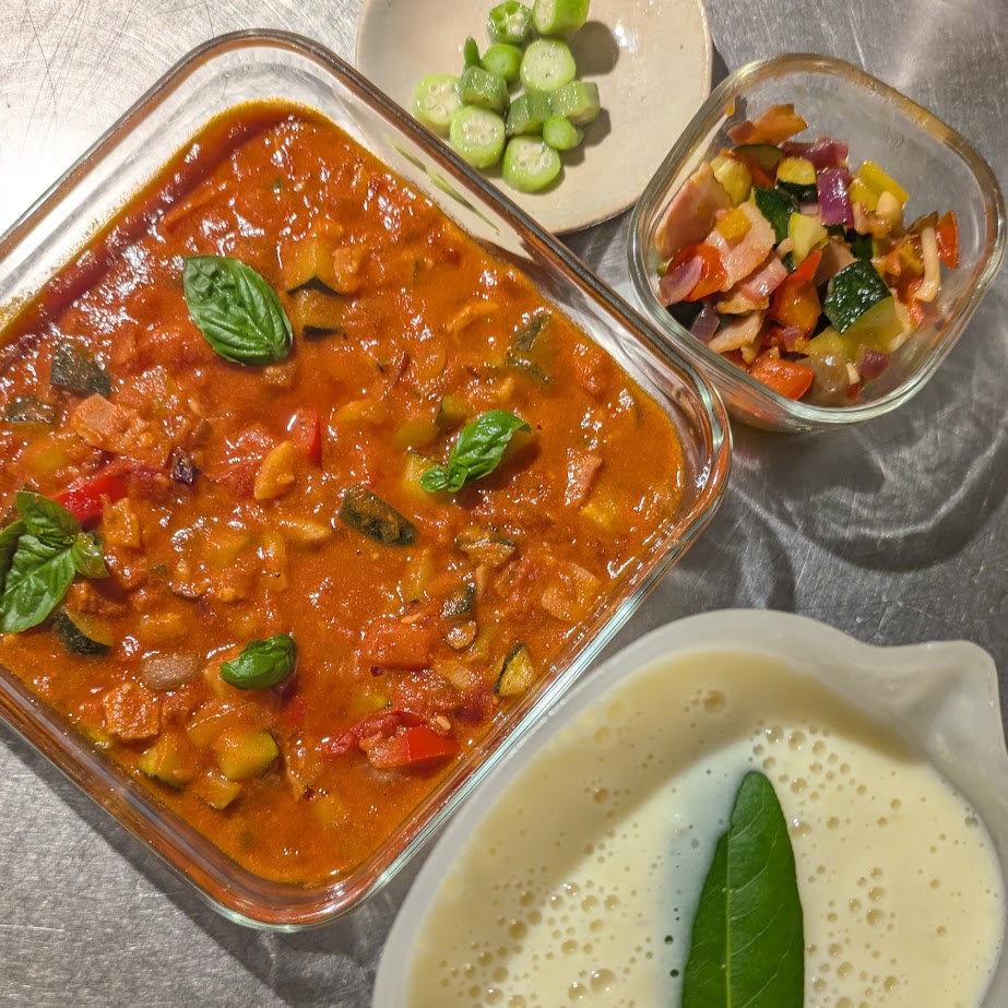 朝の夕飯つくり　ストック　夏ごはん