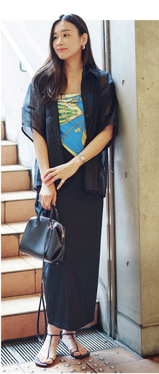 TB hashimoさんのワンピースコーデ