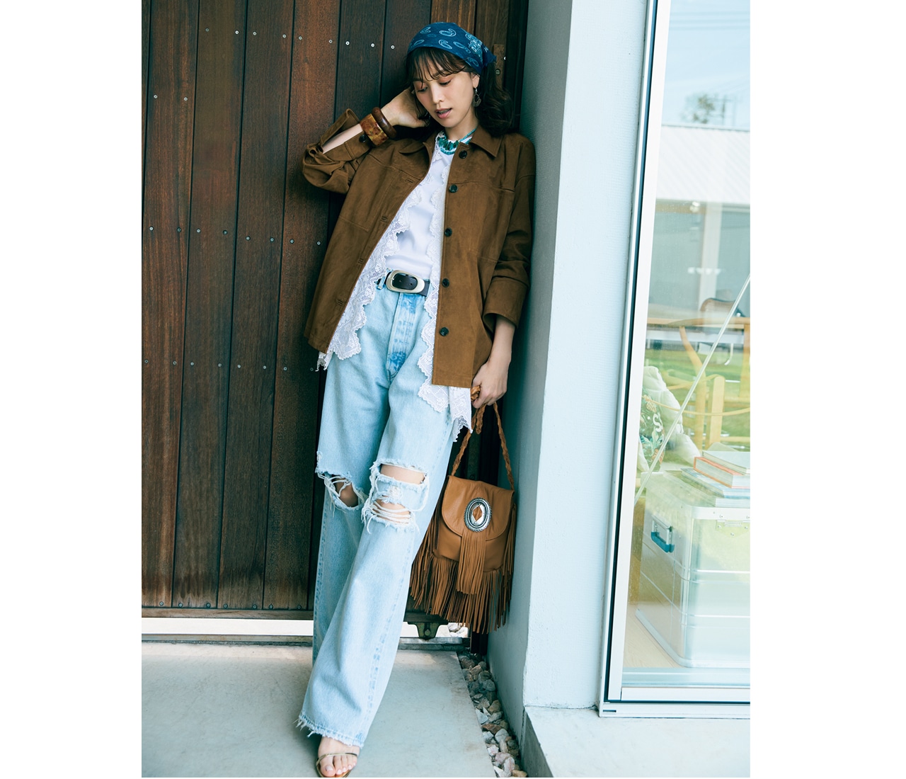 明日なに着る0714　モデル／蛯原友里