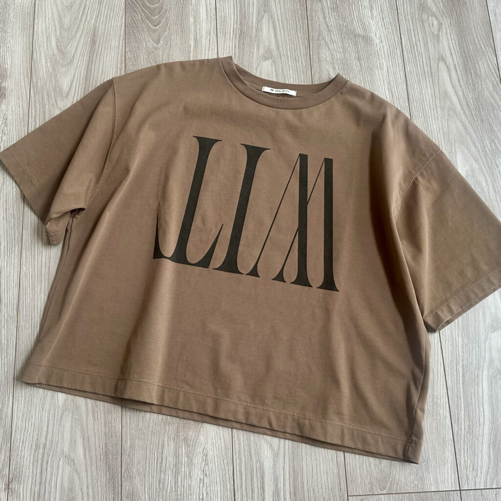 pual ce cin(ピュアルセシン)リバースロゴTシャツ