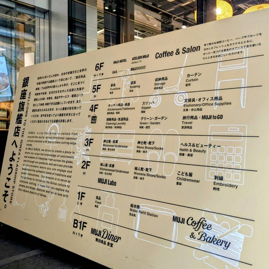 銀座 無印良品 おでかけ