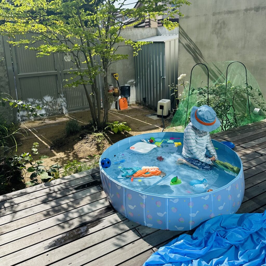 プール　2025夏　ウッドデッキ