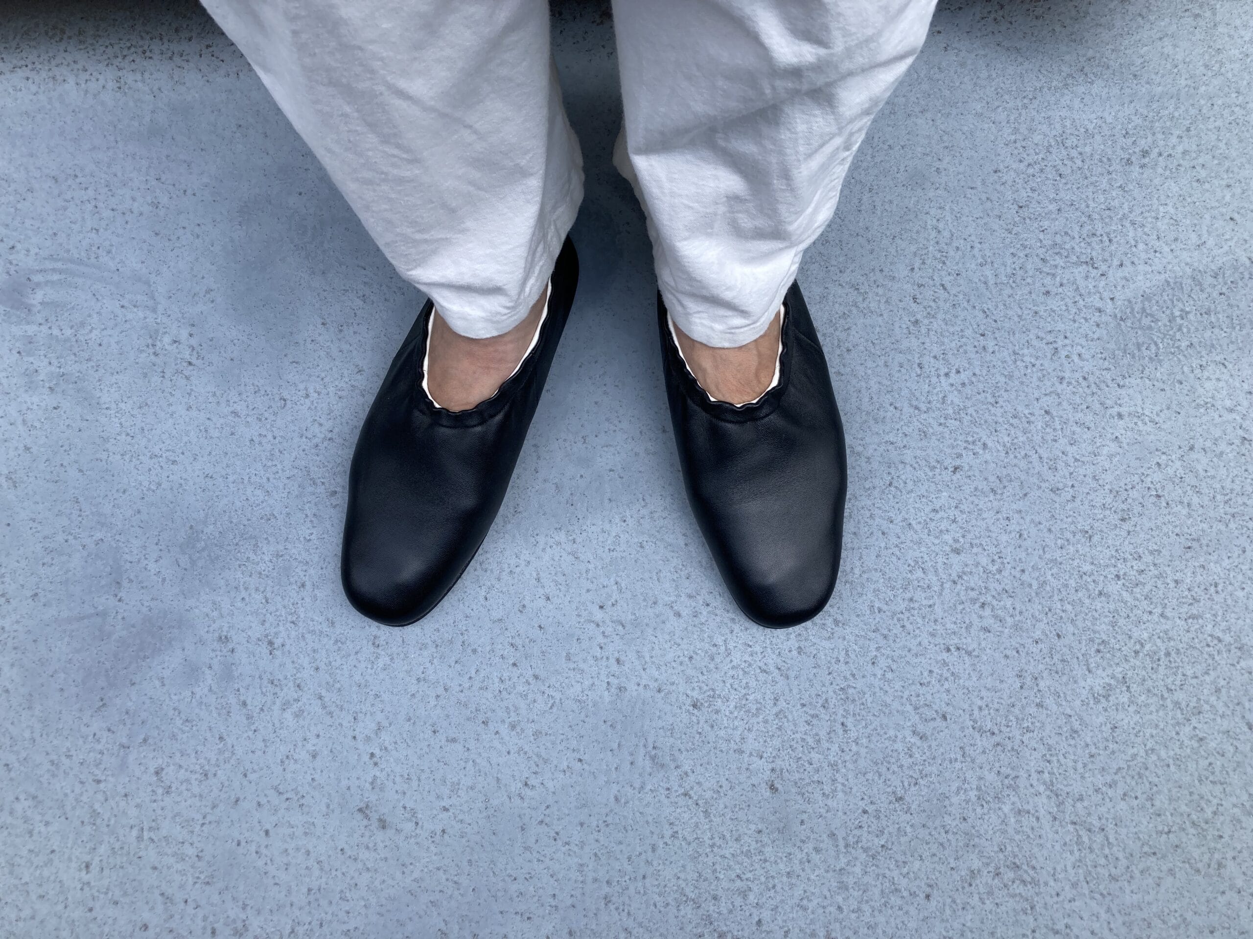 40代後半女性が美しく柔らかい靴を履いたところ