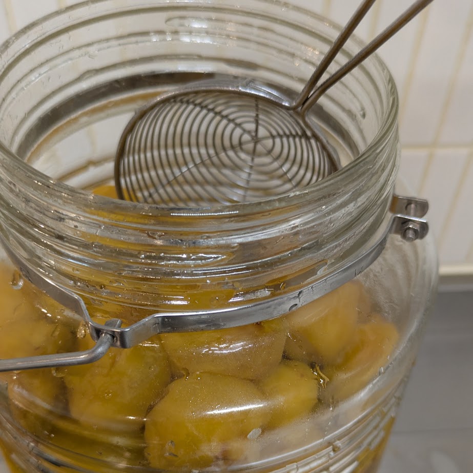 梅シロップ　梅再利用　茶梅