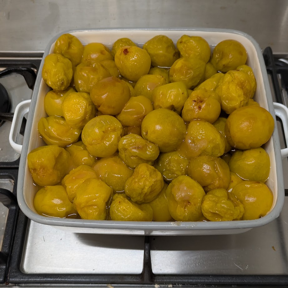 甘露煮　梅仕事　梅再利用