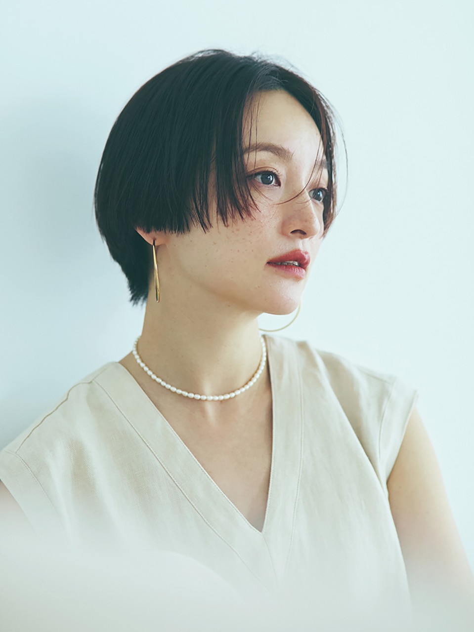 ショートカットの高山都さん