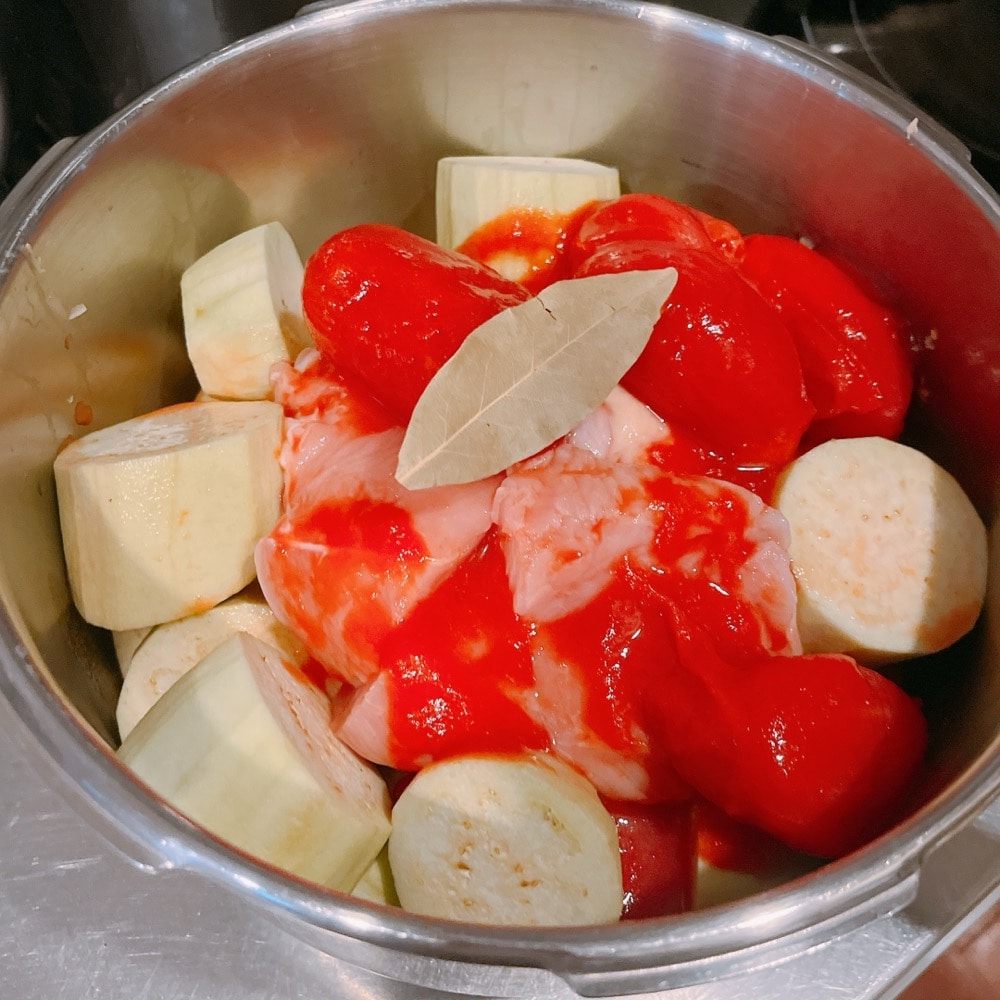カレー　茄子料理　夏野菜