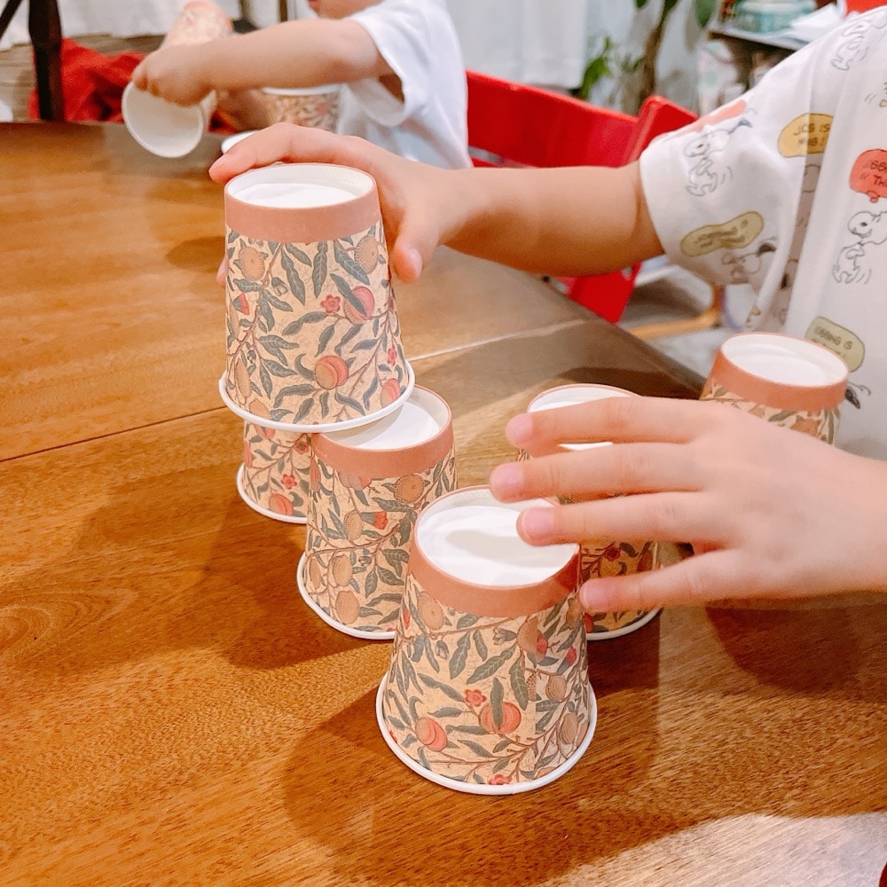 紙コップ　おうち時間　おうち遊び