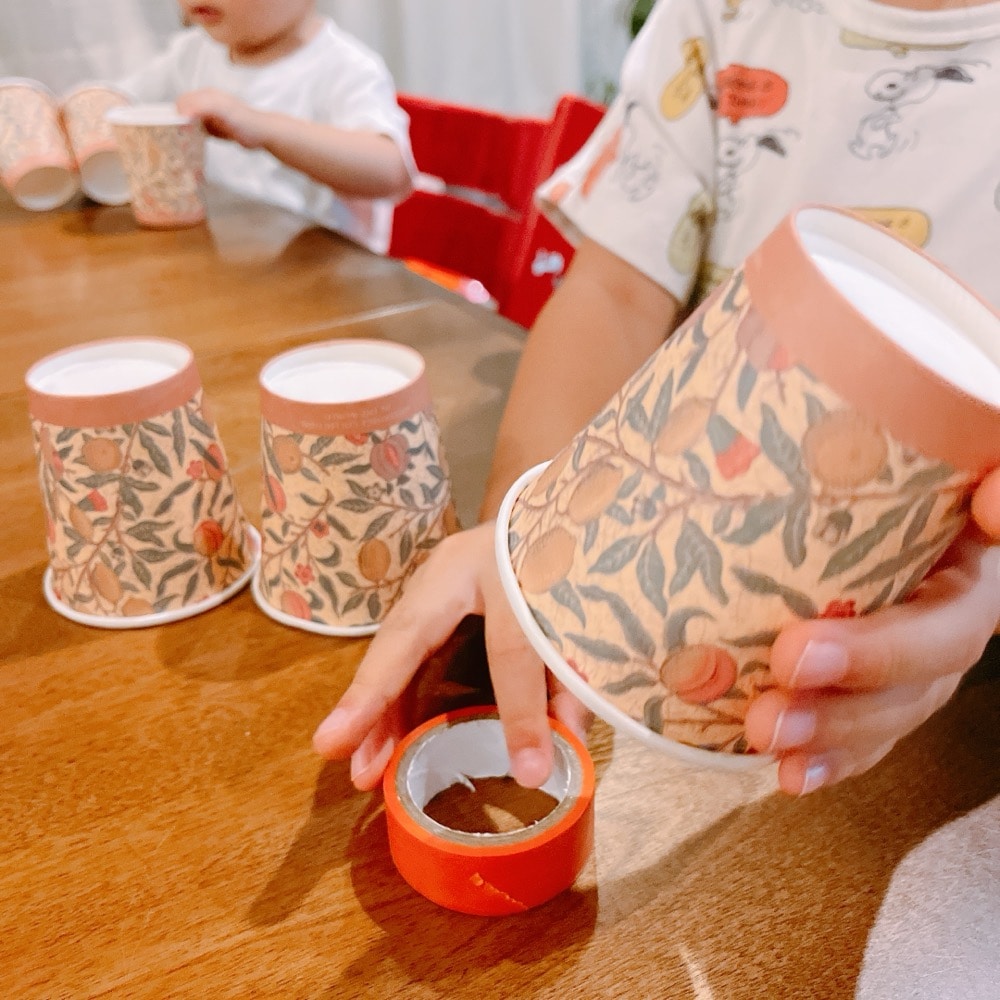 紙コップ　おうち時間　おうち遊び