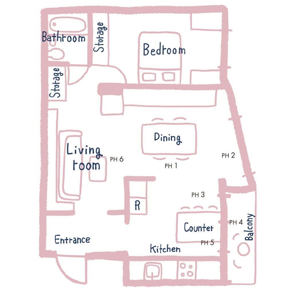 大迫さん宅の間取り