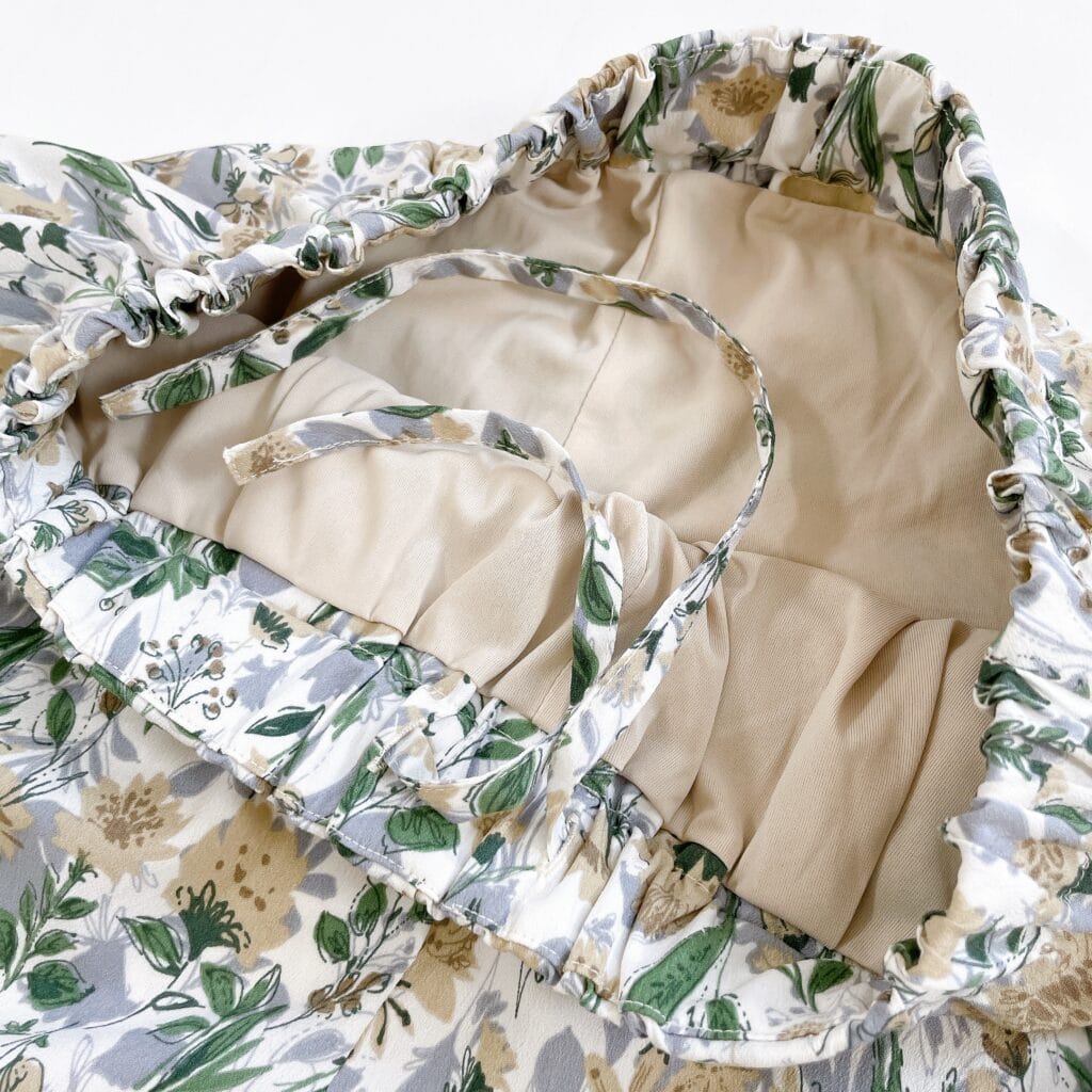 アーバンリサーチドアーズ　花柄パンツ　リンクコーデ