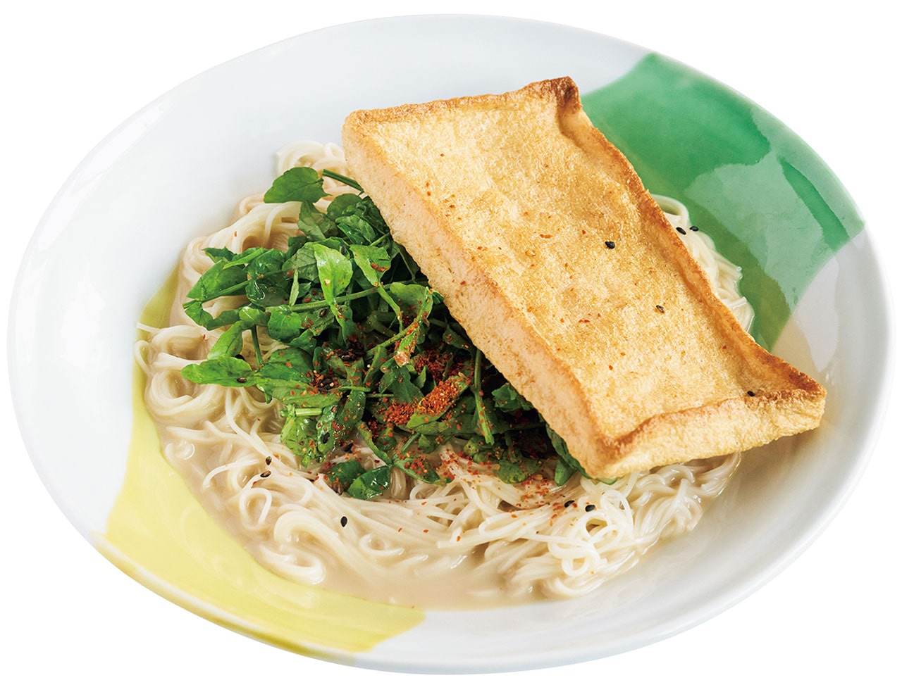 豆乳プラスのまろやかなつゆ「カリカリお揚げのっけそうめん」レシピ／近藤幸子さん