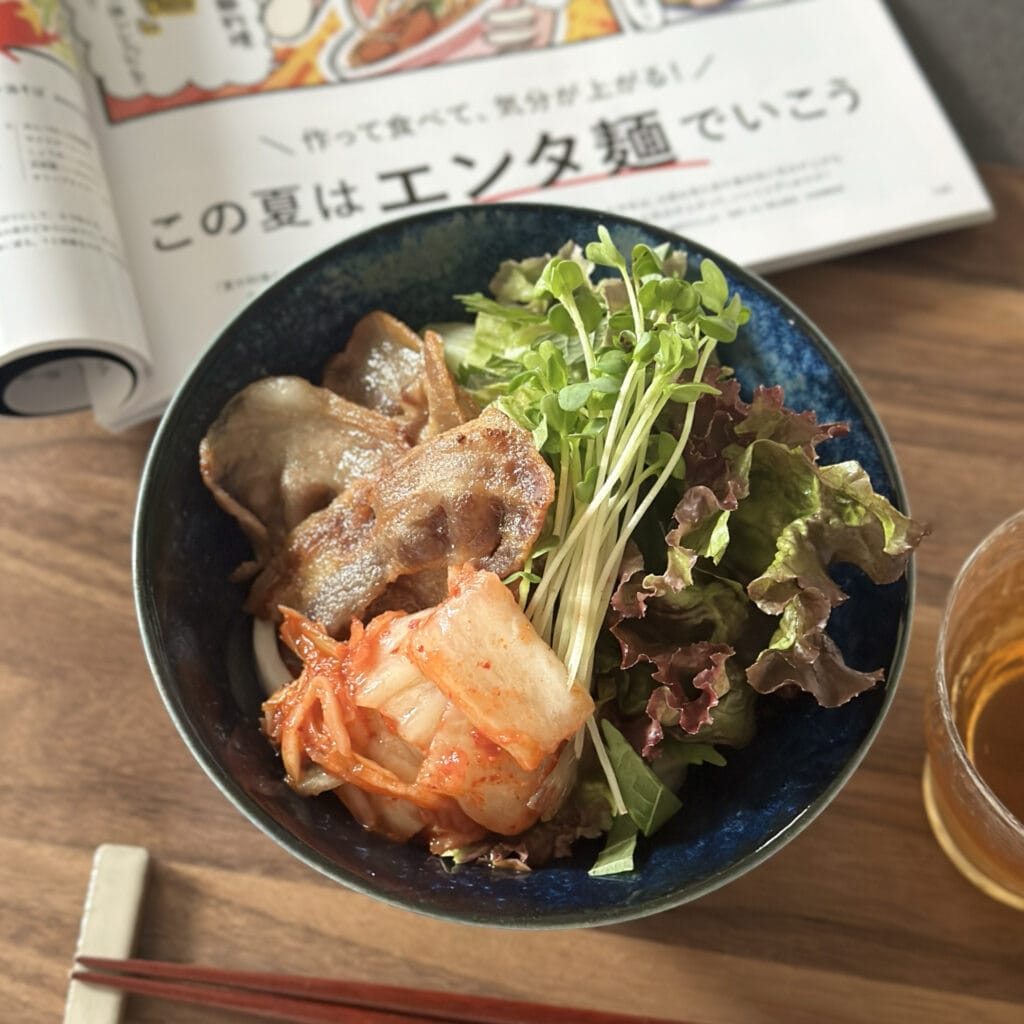 LEE8・9月号 | エンタ麺特集】スタミナ満点♡サムギョプサルのっけ