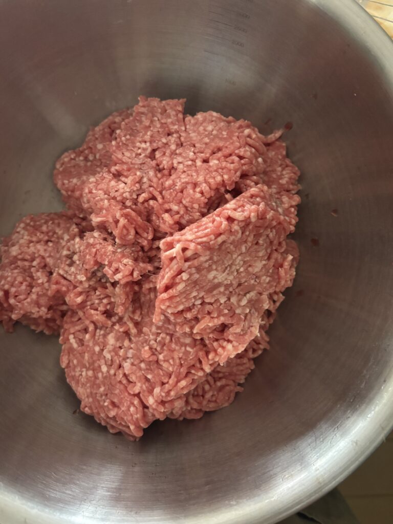 コストコで購入したひき肉