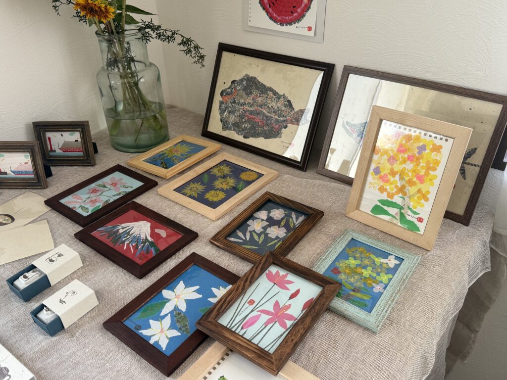 マスキングテープのちぎり絵　Izumiya　作品展示