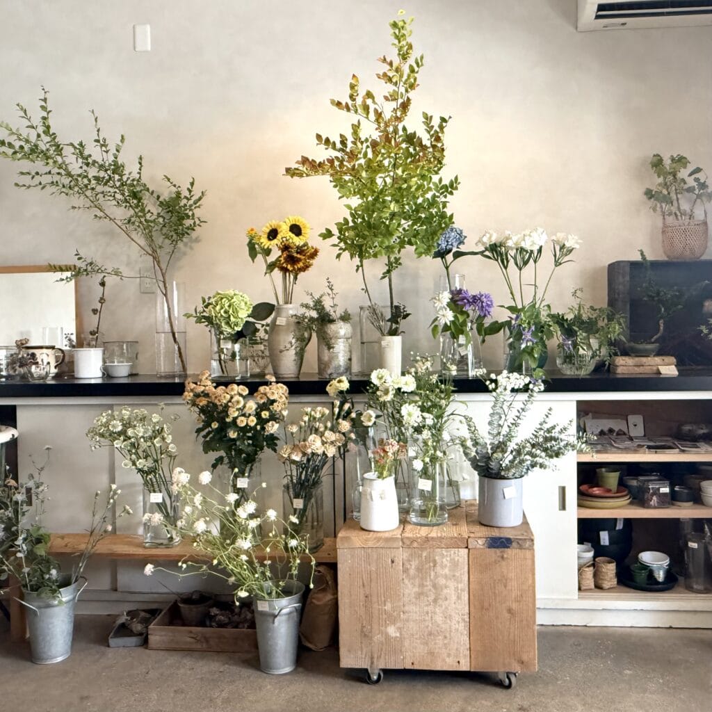 tocoha flower　花屋　店内　京都　大山崎
