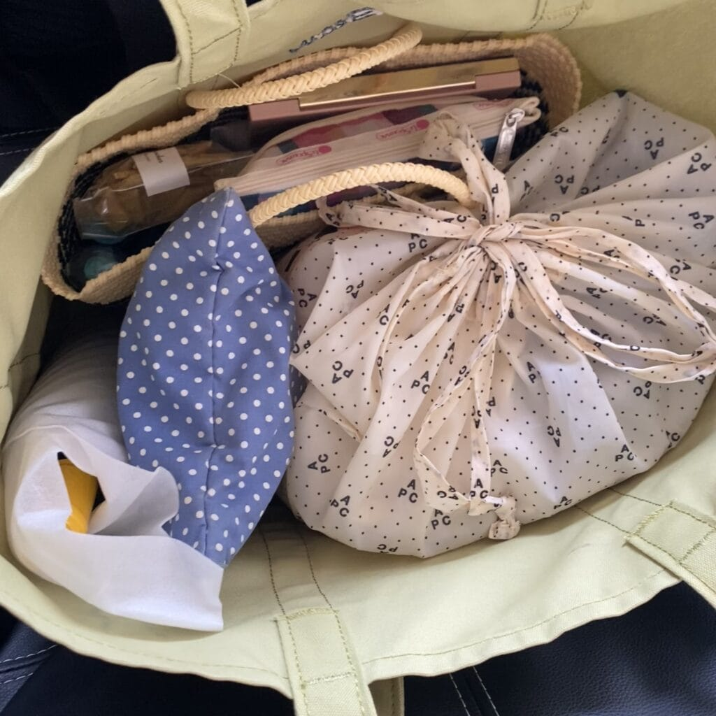 L.L.Bean「LEE100人隊コラボグローサリー・トート」パッキング例