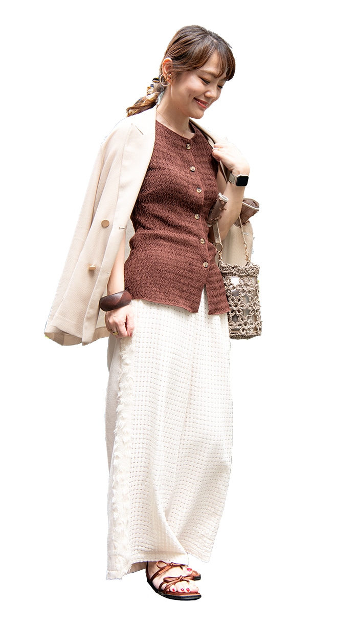 No.028 おてらさんのブラウンコーデ