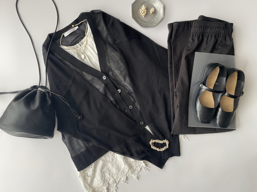 40代女性の2025年7月中旬リアルコーデ【その1】。