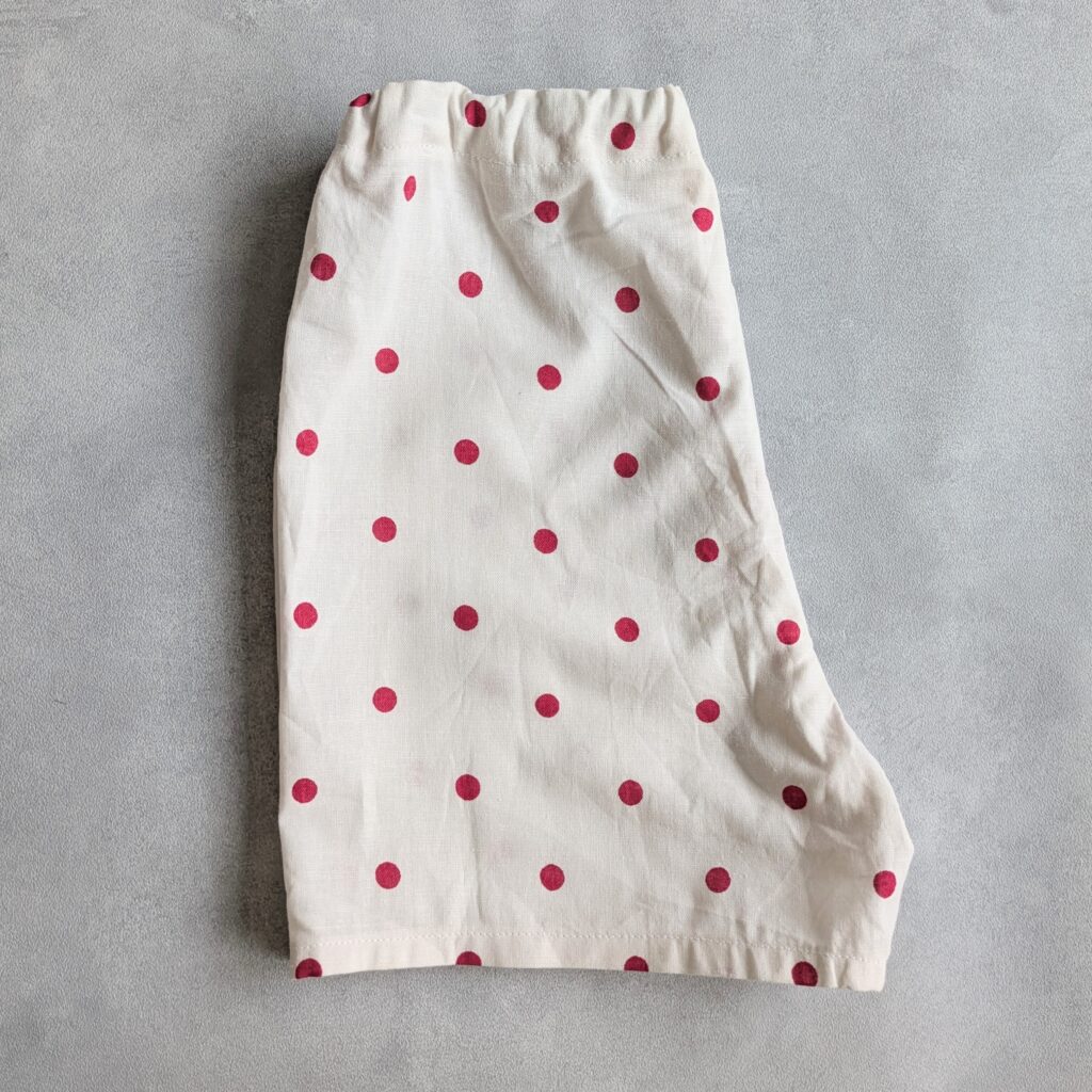 LEE100人隊が作ったドット柄の甚平の下部分