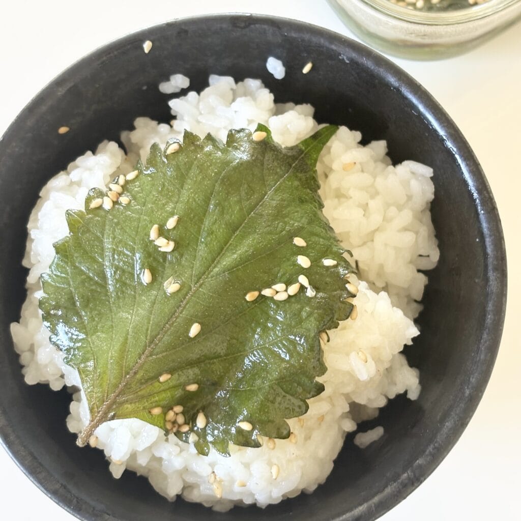 LEE100人隊が作った、大葉を白だしごま油に漬けたもの