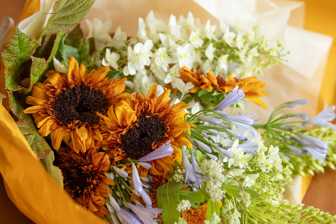 がんばらないで運気up。
Sayaのご自愛レッスン_05
7月のフラワーブーケ1