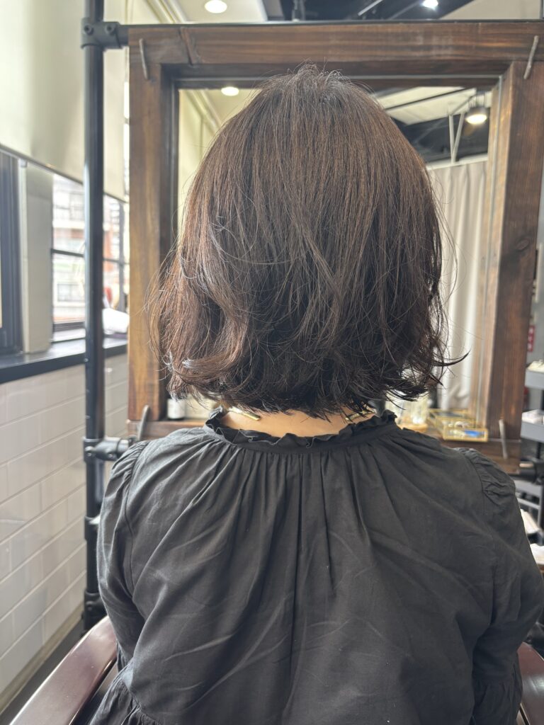 40代のニュアンスパーマ　後ろ