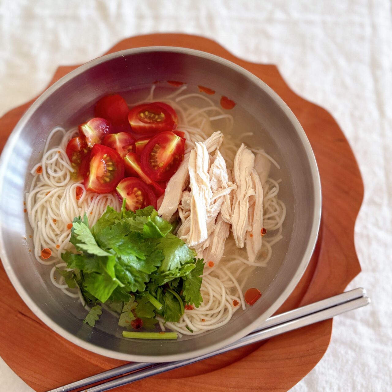 エスニックそうめんアレンジ　鶏ささみ　簡単そうめんレシピ