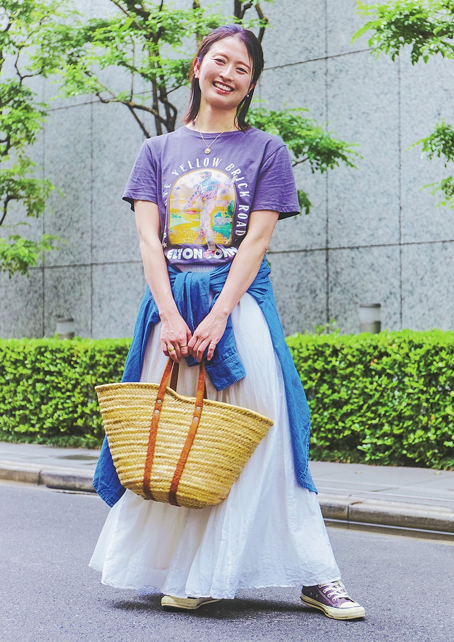 No.084 たわさんのH&MのロックTコーデ