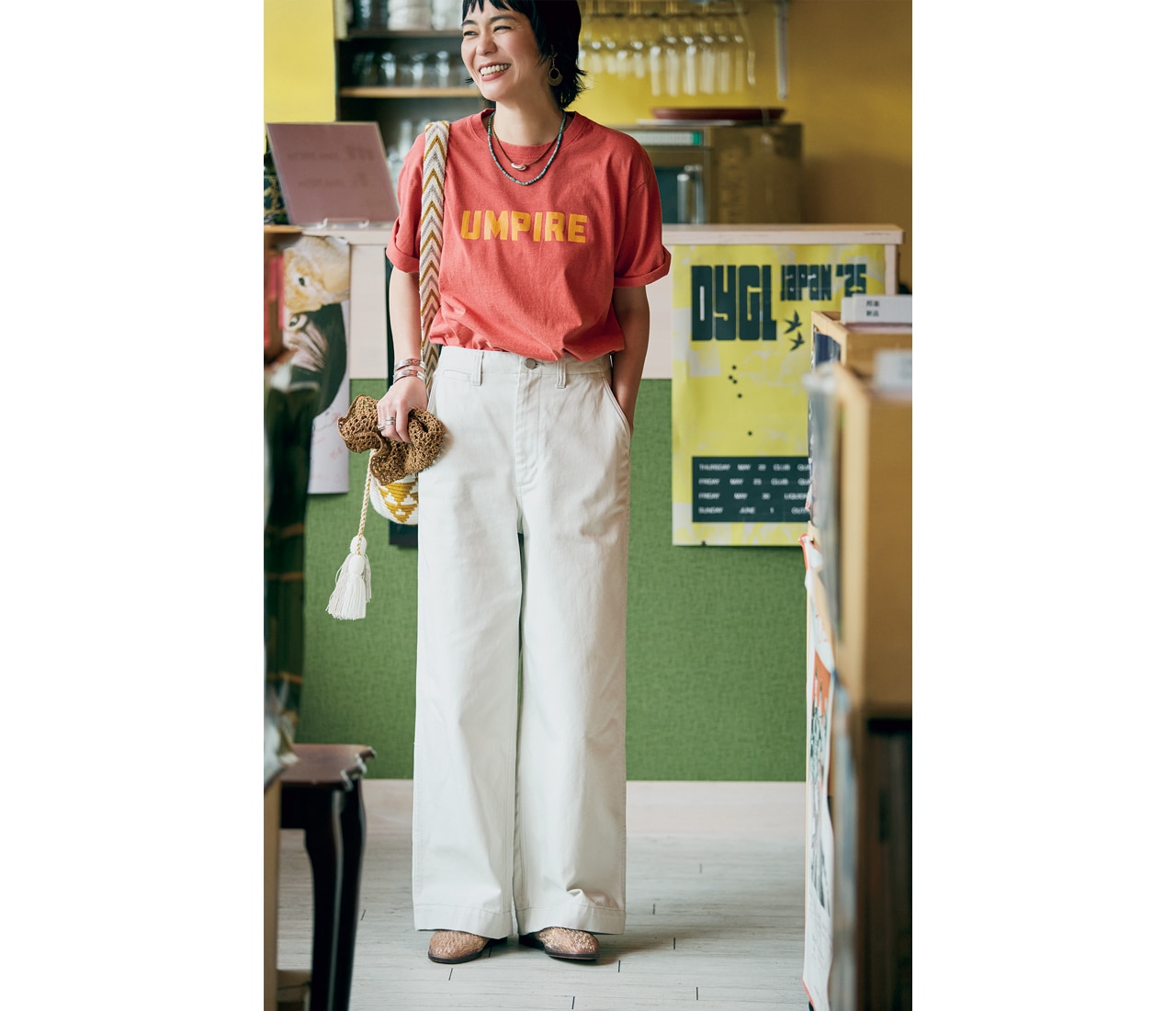 明日なに着る0722　モデル／竹下玲奈