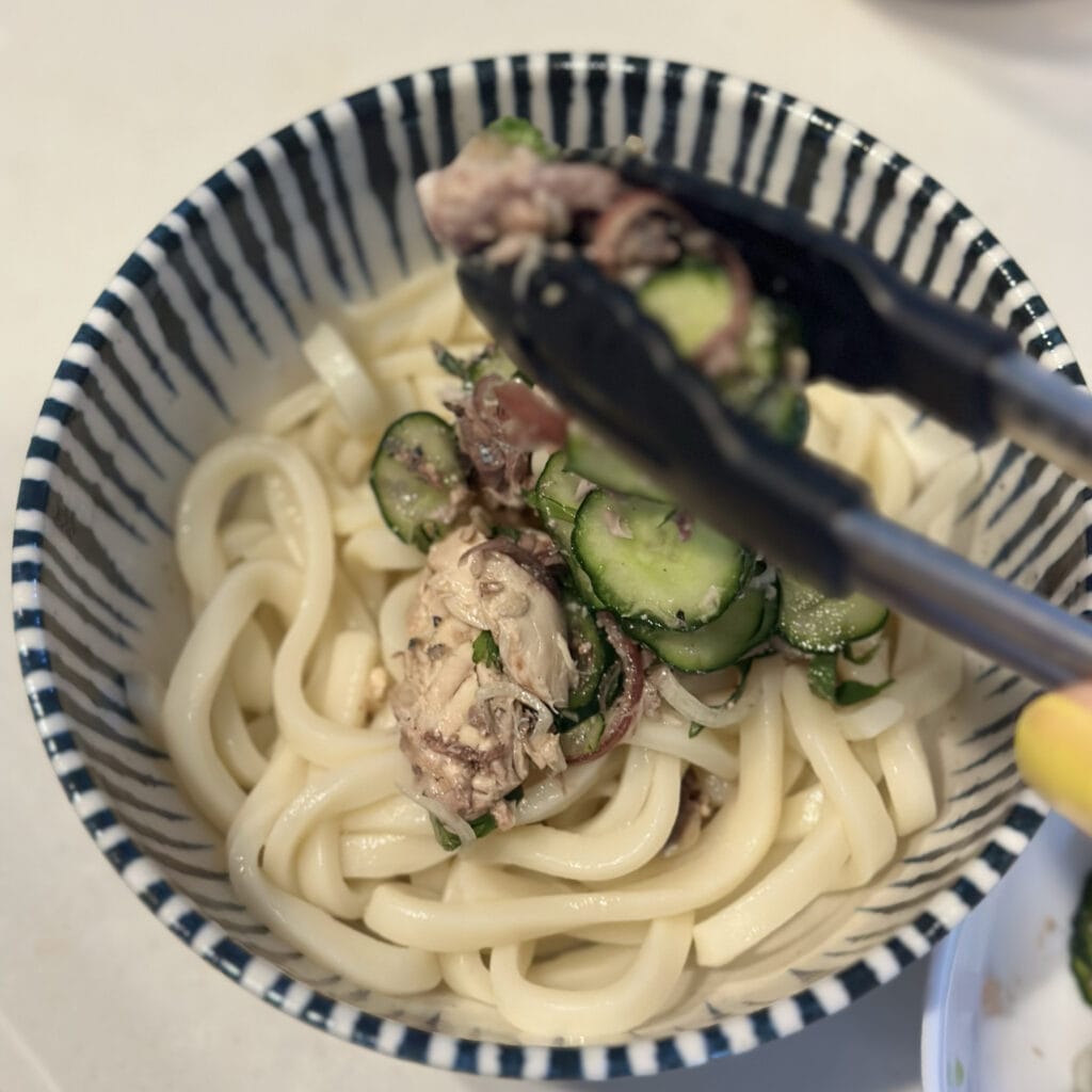 LEEレシピ　「サバ缶の冷や汁風うどん」レシピ／市瀬悦子さん