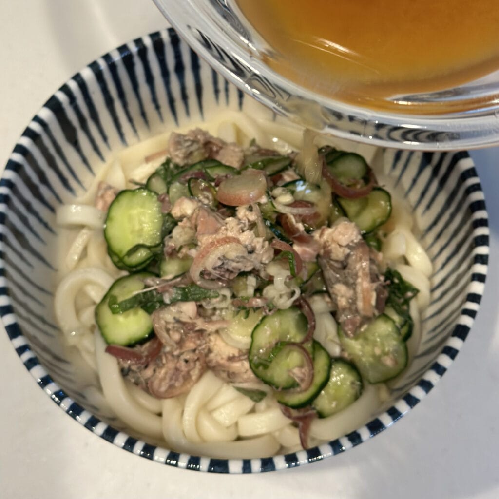LEEレシピ　「サバ缶の冷や汁風うどん」レシピ／市瀬悦子さん