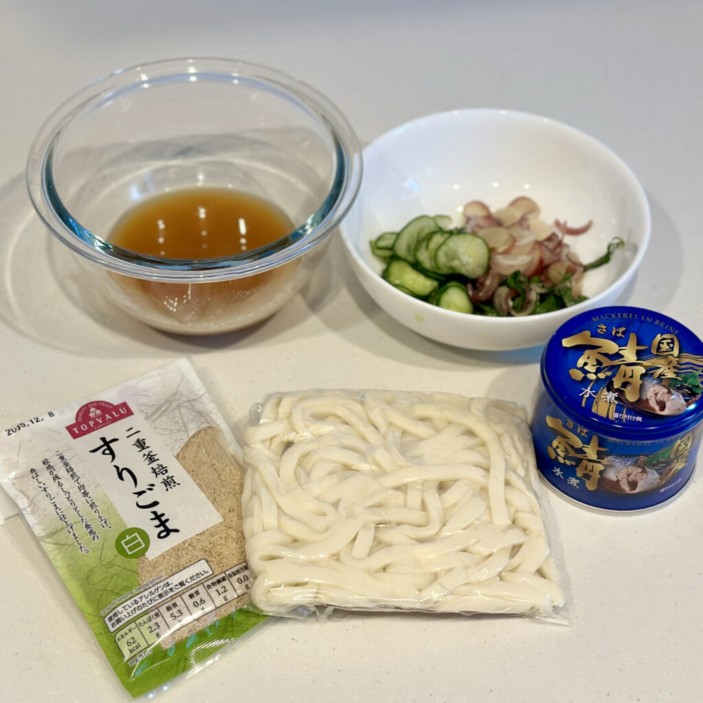 LEEレシピ　「サバ缶の冷や汁風うどん」レシピ／市瀬悦子さん
