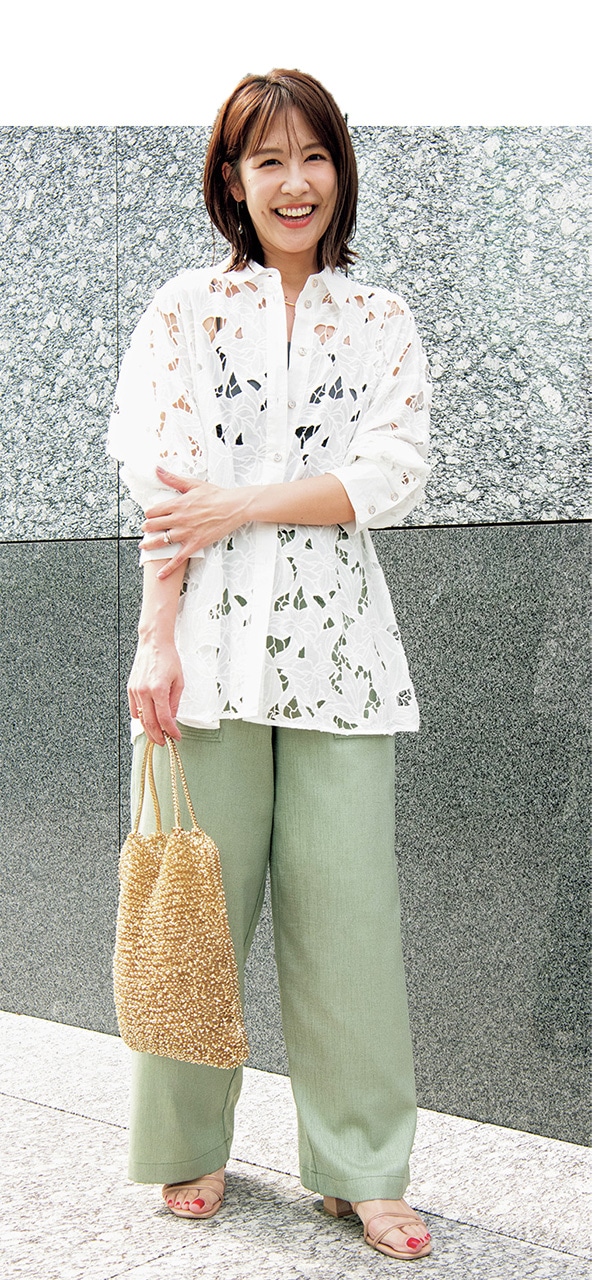 LEEキャラクター 市川美緒さんのコーデ