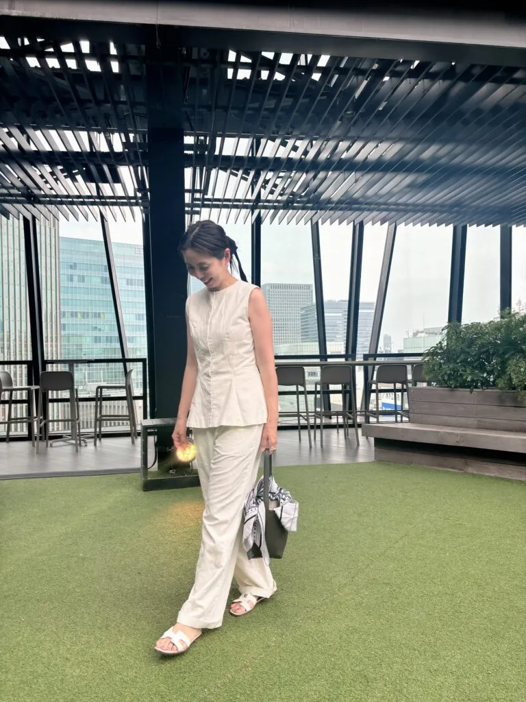 ユニクロ　ワイドパンツのコーデ