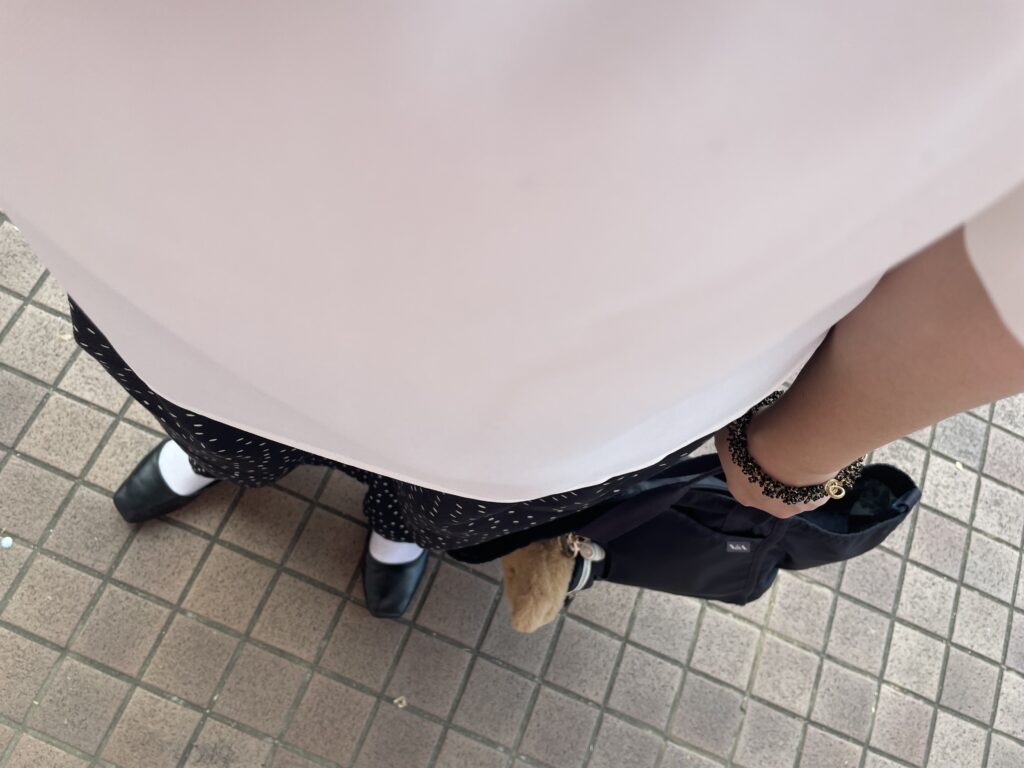 40代女性の2025年7月下旬コーデ、足元写真【その1】