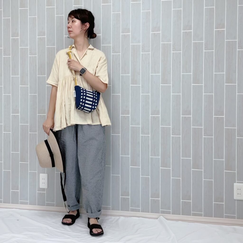 7月コーデ　30代ママ　カジュアルコーデ
