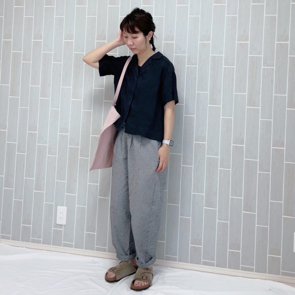 7月コーデ　30代ママ　カジュアルコーデ