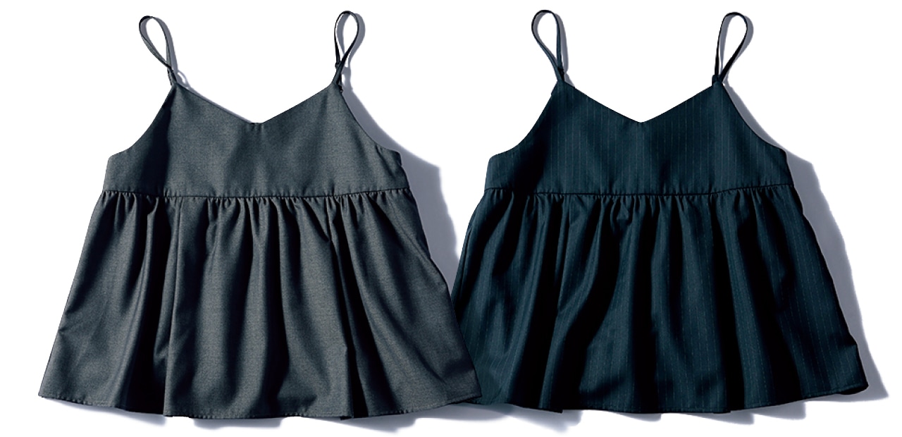 12closet（トゥエルブクローゼット）【洗える】前後２wayレイヤードキャミソール