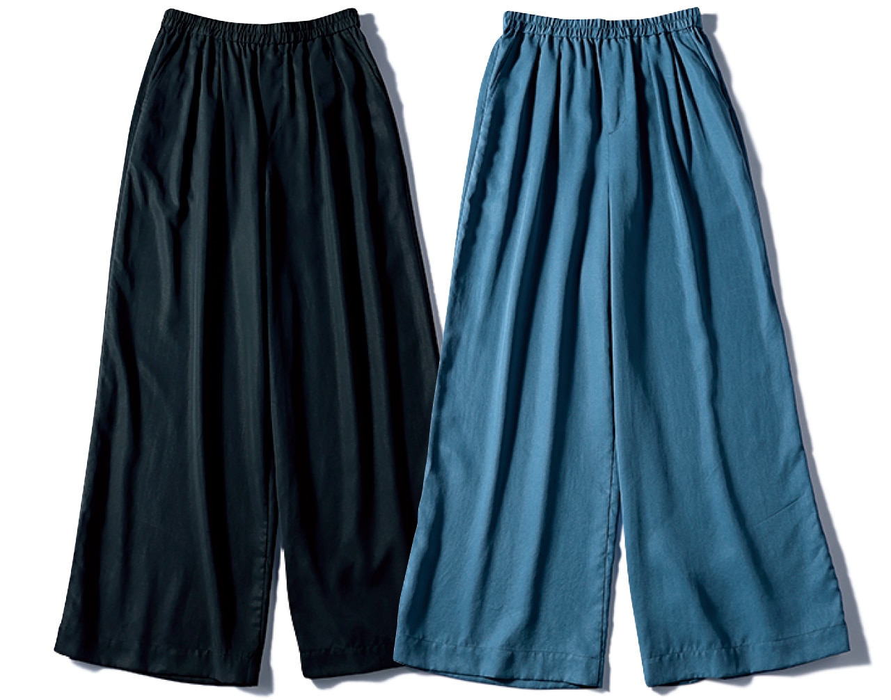 12closet（トゥエルブクローゼット）【洗える】【接触冷感】落ち感セミワイドパンツ